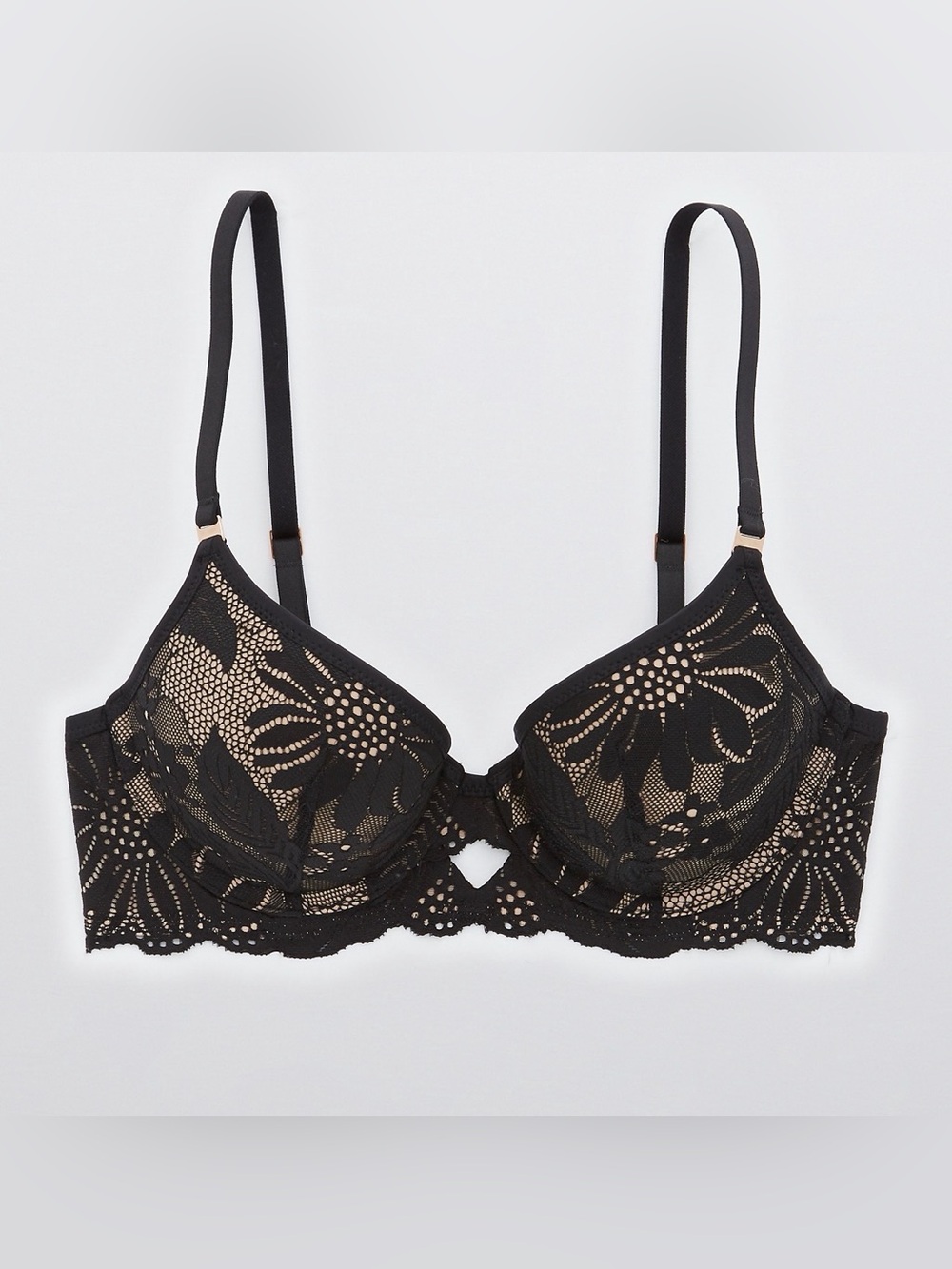 Aerie NWT Real Power Plunge Push Up Bra Size 34B